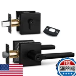 Newbang Square Heavy Duty Keyed Entry Combo: Deadbolt & Lever Door Handle Set. Fixed Price $71.65.