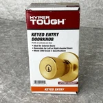 Hyper Tough Keyed Entry Doorknob Polished Brass HT3101-105-4 New. Fixed Price $11.87.