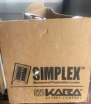 Kaba Simplex Mechanical Combination Pushbutton Keyless Knob Door Lock Metal. Fixed Price $160.00.