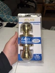 Atlas Tulip Polished Brass Bed & Bath Interior Door Handle Locking Turn-button. Fixed Price $15.00.