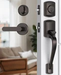 Mensarix Front Door Handle Deadbolt Set For Right & Left, Lock.... Fixed Price $100.39.