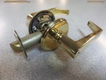 Weiser LA330D3 Dane Privacy Lever Set Bright Brass Finish. Fixed Price $15.95.