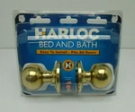 Harloc Yale Terra Cirrus Bed & Bath Knob Polished Brass 200-C--CV-03 #1760HW. Fixed Price $9.99.