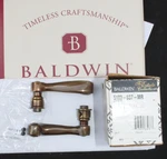 Baldwin Estate 5103-037-MR Privacy Door Lever Handle Pair Antique Brass New. Fixed Price $69.99.