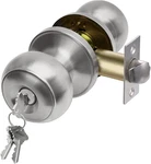 Keyed Entry Door Knob Set Solid Stainless Steel Round Ball Handle For Interior. Fixed Price $11.82.