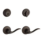 Kwikset Tustin Entry Lever Deadbolt Combo Smartkey Venetian Bronze 99910-041. Fixed Price $45.98.