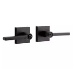 Signature Hardware Mabry Entrance Set - Lever Handles Matte Black. Fixed Price $31.85.