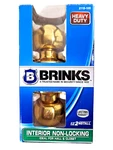 Brinks Polished Brass Interior Round Doorknob Non-locking Hall Closet 2115-105. Fixed Price $16.97.