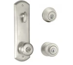 Vintage Nos Kwikset Interconnected Hancock Smartkey Door Lock Satin Nickel. Fixed Price $149.99.