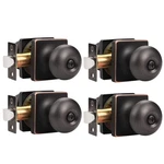Gobekor 4 Pack Oil Rubbed Bronze Privacy Door Knob Interior Bedroom Square. Fixed Price $81.59.