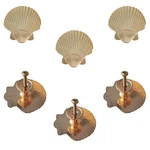 6 Pcs Seashell Cabinet Knobs Ocean Theme Pulls Handles Kitchen .... Fixed Price $30.65.