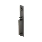Emtek Keyed Entrance Handleset Black Tubular Rustic Modern Egg Knob. Fixed Price $460.00.