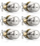 Probrico Keyless Privacy Door 6 Pack Brushed Nickel Knobs,. Fixed Price $45.00.