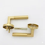 Signature Hardware Contemporary Round Solid Brass Privacy Interior Door Set. Fixed Price $23.86.