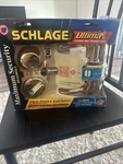 Schlage Ultima Deadbolt & Keyed Entry Lock Set Brass Grade 2 Security. Fixed Price $60.00.