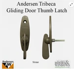 Andersen Tribeca Style - Gliding Door Thumb Latch Stone Color Free Shipping. Fixed Price $14.99.