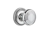 Nostalgic Warehouse Rope Rosette With Deco Knob Privacy 2.75" Bright Chrome. Fixed Price $100.30.
