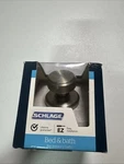 Schlage F40 Bwe 619 Col Bowery Knob Bed & Bath Lock - Satin Nickel. Fixed Price $19.99.