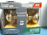 Ace 5238381, Interior Non-locking Hall & Closet Colonial Door Knob, Free Ship. Fixed Price $13.00.