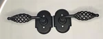 Laforge By Bouvet Door Handle Passage Set- Rosette Black Birdcage Style. Fixed Price $134.99.