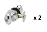 *lot Of 2* Copper Creek Egg Polished Stainless Keyed Entry Door Knob (EK2040PS). Fixed Price $26.99.