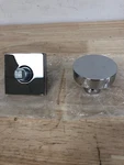 Baldwin HDCONCSR260 Polished Chrome Dummy Door Knob With Square Rose. Fixed Price $60.99.