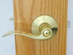Schlage Accent Privacy Lever Bright Brass F40VACC605 #8WM. Fixed Price $10.49.