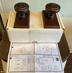 Emtek Dark Bronze Butte Dummy Knob Set 7051 Beautiful New K!. Fixed Price $34.98.