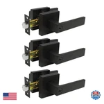 Probrico 3 Pack Keyed Entry Door Levers Locksblack Entrance Lockset. Fixed Price $168.60.
