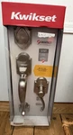 Kwikset Shelburne 98001-378 Smart Key Single Cylinder Satin Nickel Handle. Fixed Price $55.00.