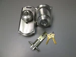 Schlage F51 Geo 619 Cam Entrance Knobs With Alarm. Fixed Price $55.00.