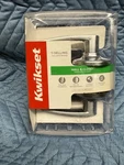 Kwikset Hall & Closet Passage Door Lever Satin Silver Reversible Install. Fixed Price $11.00.