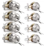 Knobwell 4 Pack Keyed Alike Door And Double Cylinder Deadbolt Set Exterior. Fixed Price $129.29.