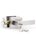 Nizado Entry Door Handle With Lock Satin Nickel, 1 Pack Keyed Different Lev. Fixed Price $42.66.