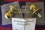 Lot Of 2 Better Home Products Bhp Brass Ball Door Knobs. Fixed Price $8.00.