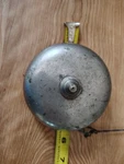 Vintage Antique 1800S Nickel Brass Pull Door Bell Works Loud. Fixed Price $135.00.