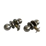 Faultless Round Brushed Nickel Passage Door Knobs J2800 Interior Closet Lot Of. Fixed Price $34.94.
