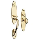 Baldwin 6573003ENTR Single Cylinder Entrance Handleset, Exterior Only. Fixed Price $608.00.
