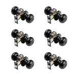 Vevor Round Privacy Door Knobs For Bedroom Bathroom Matte Black 6 Pack Keyless. Fixed Price $36.99.