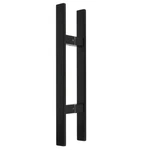 Alise Glass Shower Door Black,sliding Handles,square Back .... Fixed Price $36.94.