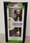 New Schlage Bowery Satin Nickel Hall & Closet Passage Doorknob / F10 V Bwe 619.. Fixed Price $31.99.