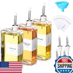 Reallnaive Olive Oil Dispenser Bottles Set W/ Nozzles, Funnel, Labels - 3 Pack. Fixed Price $62.40.