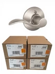*lot Of 4* Schlage Accent Satin Nickel Left Handed Dummy Door Handle *new*. Fixed Price $39.99.
