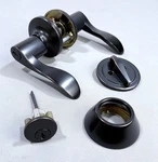 Weslock 02271X1X1FR22 New Haven Keyed Entry Lever Set / Deadbolt Combo -orbronze. Fixed Price $17.99.