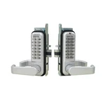 Mechanical Keyless Narrow Stile Lever Lock Double Combination Jet Black. Fixed Price $497.44.