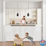 Vevor Retractable Baby Gate, 34 Inch Tall, Extends Up To 71 Wide,. Fixed Price $80.93.