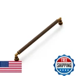 Jiasenbao 5 Pack Antique Brass Cabinet Pulls 8.8" Hole Center Knurled Drawer. Fixed Price $90.61.