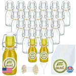 Queekay 20 Pack Mini Swing Top Glass Bottles For Vanilla Extract Homemade Olive. Fixed Price $58.02.
