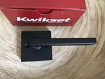 Kwikset Single Dummy Door Lever Handle Halifax Square Iron Black #91570-029 Nib!. Fixed Price $20.00.