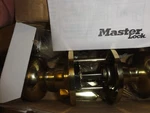 Master Lock BC00303/T6P Hall/closet Knobset Key Entry Bright Brass New/open Box. Fixed Price $11.55.